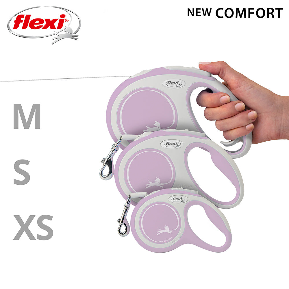 Nobby "Flexi New Comfort XS Relaunch" - 3 m, 5 m und 8 m Gurt, verstellbarer Griff