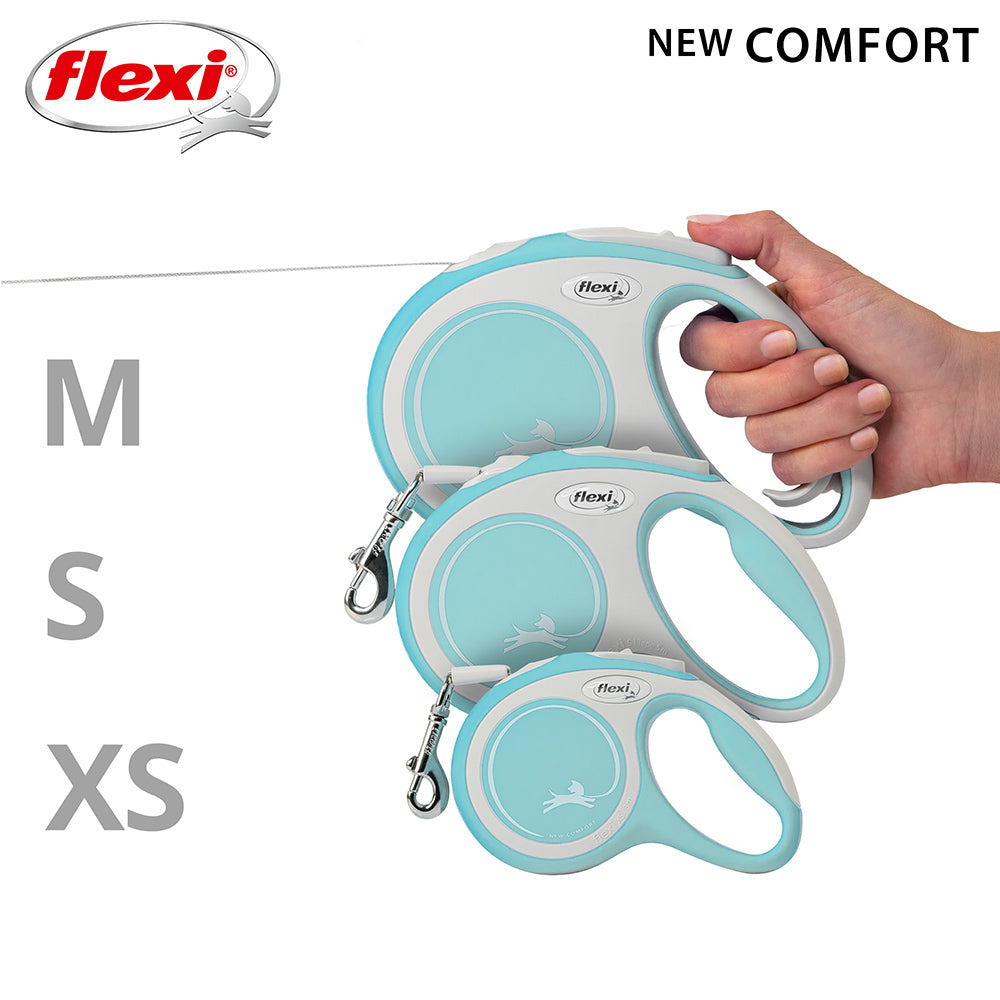 Nobby "Flexi New Comfort XS Relaunch" - 3 m, 5 m und 8 m Gurt, verstellbarer Griff
